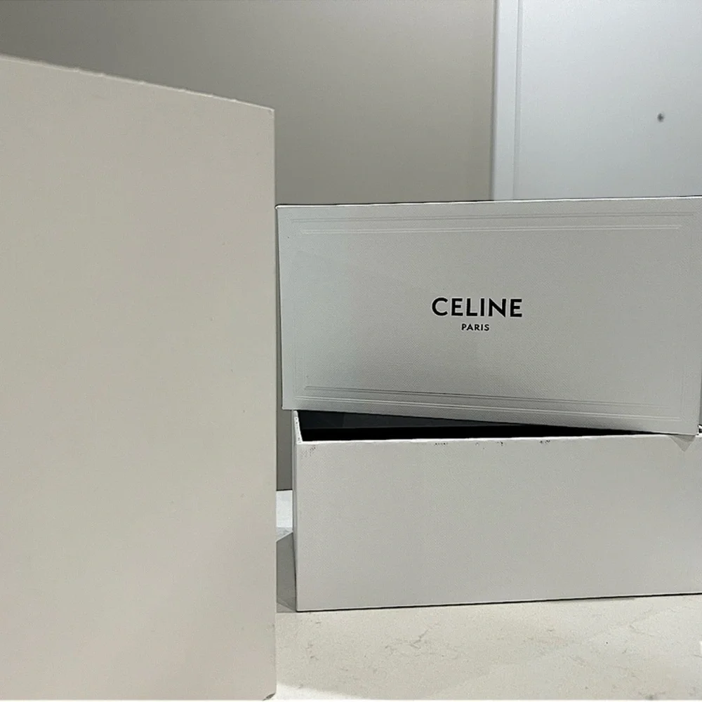 Celine Authentic Gift Jewellery Sunglasses Box Empty EUC Black White Storage